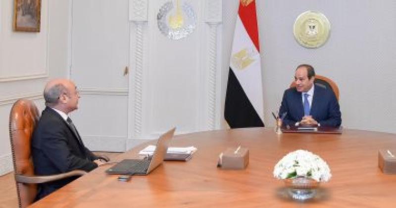 اجتماع الرئيس السيسي مع وزير العدل