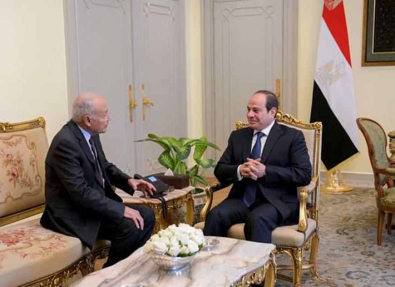 الرئيس السيسي يستقبل الأمين العام لجامعة الدول العربية