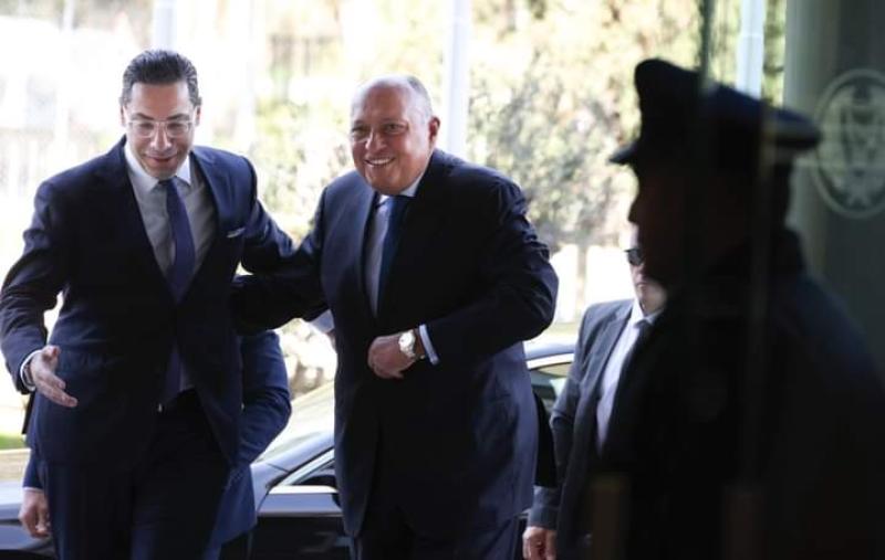 شكري يلتقي بالرئيس القبرصي ويجري مباحثات مع وزير خارجية قبرص خلال زيارته إلى العاصمة نيقوسيا