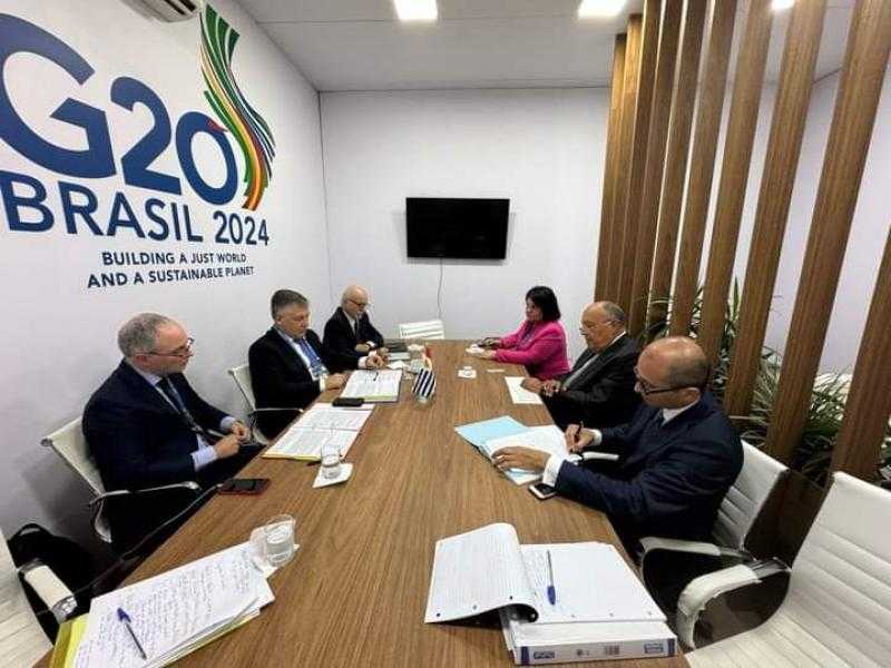 وزير الخارجية يلتقي وزراء خارجية بوليفيا وأوروجواي.. على هامش مشاركته في اجتماع وزراء خارجية مجموعة العشرين
